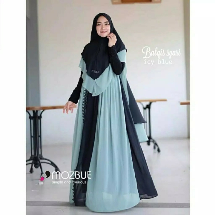 Gamis RENDA Balqis Syari Set TERMURAH  3