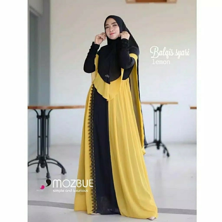 Gamis RENDA Balqis Syari Set TERMURAH  4