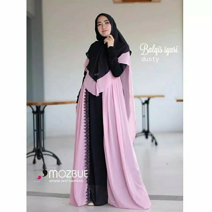 Gamis RENDA Balqis Syari Set TERMURAH  5