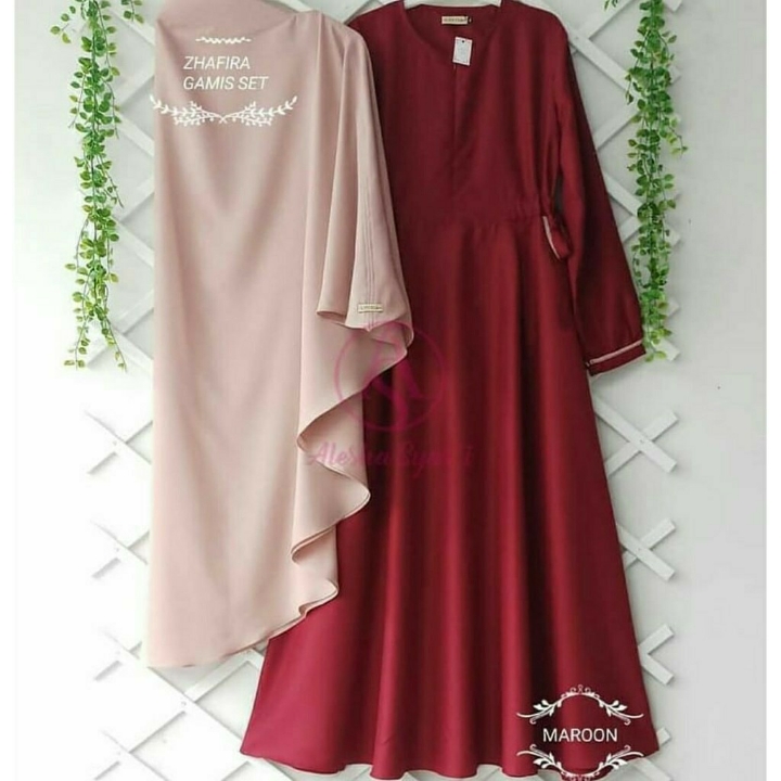 Gamis SET Zhafira Syari TERMURAH  3