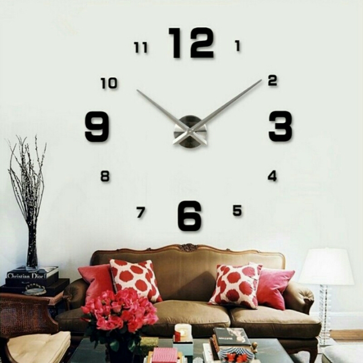 Giant Wall Clock Jam Dinding Raksasa OMHAL0BKL D10 2
