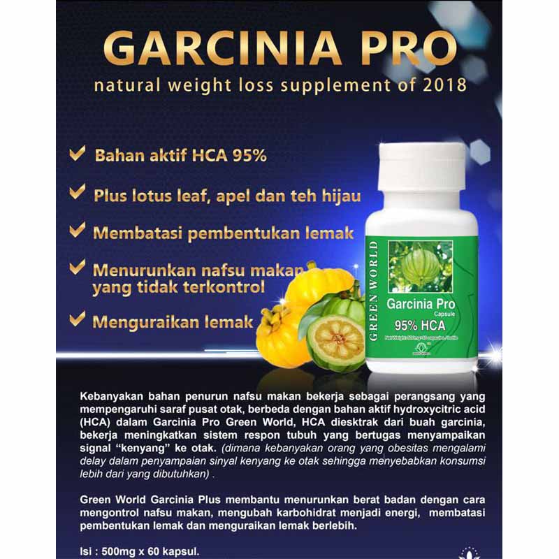 Green World Garcinia Pro Capsule Untuk Membantu Menurunkan Berat Badan 3