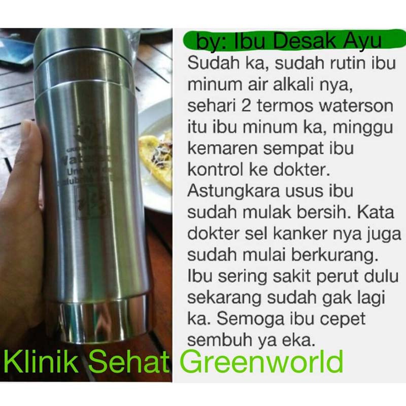 Green World Waterson - Termos Alkali Dengan Tourmaline Untuk Menghasil 4