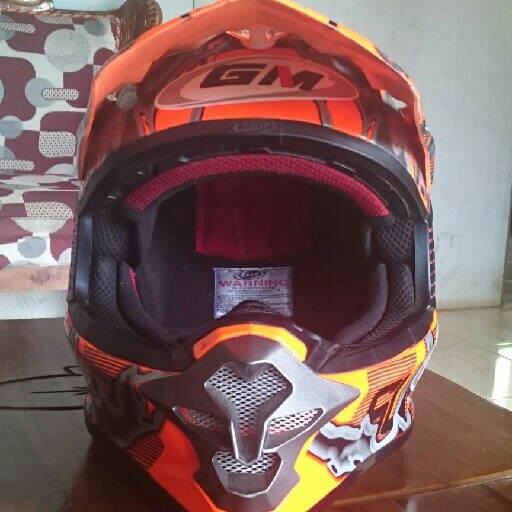 Helm Gm Cross Super Edition Flourecent Orqnge 2