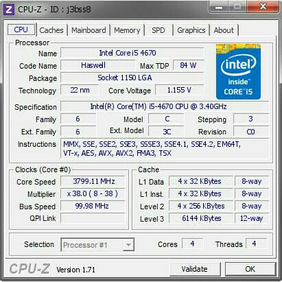Intel C-i7 4670 2