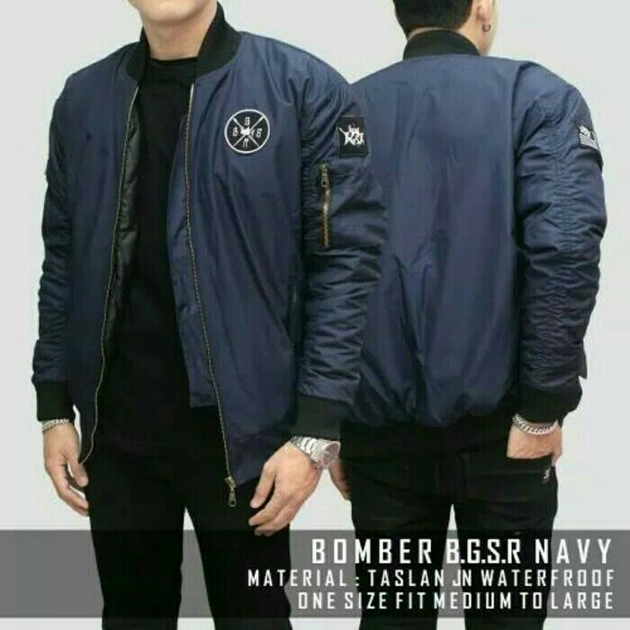 JAKET BOMBER BOLAK BALIK PARKA PRIA PARASUT ORIGINAL 2