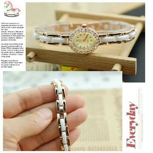 Jam Tangan Import White 2