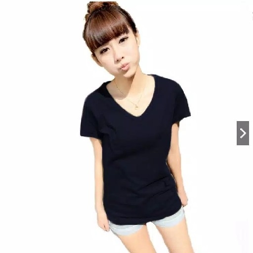 KAOS V NECK KAOS POLOS 4