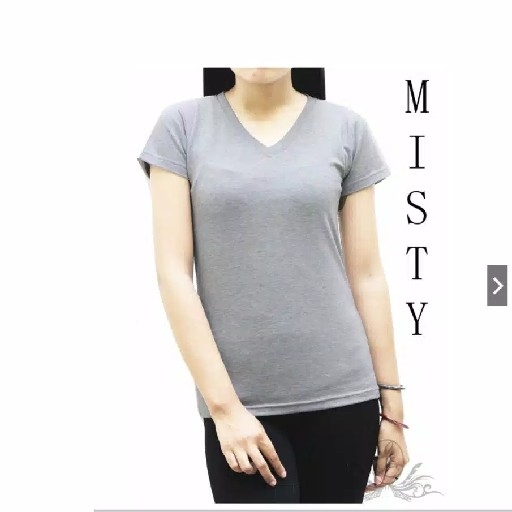 KAOS V NECK KAOS POLOS 5