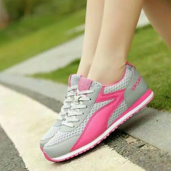 KETS SPON SPORT HITAM  FANTAABU PINK  TOSCA 3