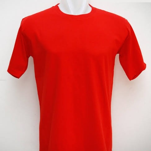 Kaos Polos Combed 30s Merah Cabe 2