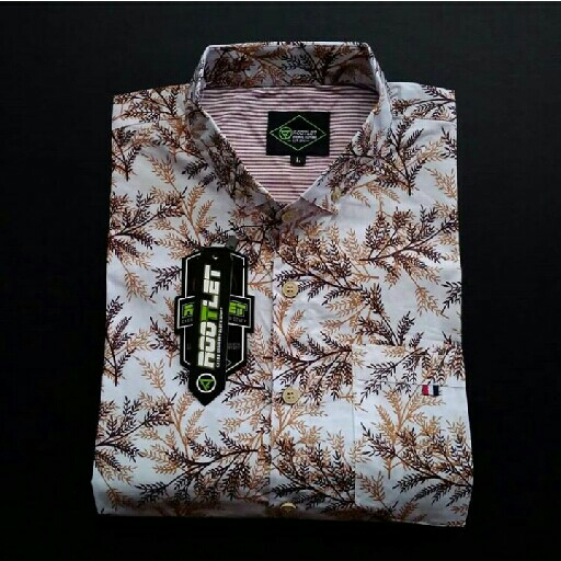 Kemeja Motif Lengan Pendek 2
