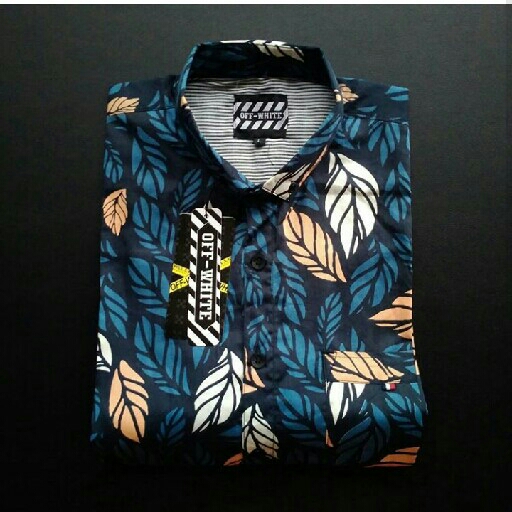 Kemeja Motif Lengan Pendek 4