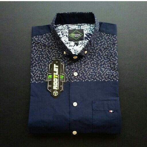 Kemeja Motif Lengan Pendek 4