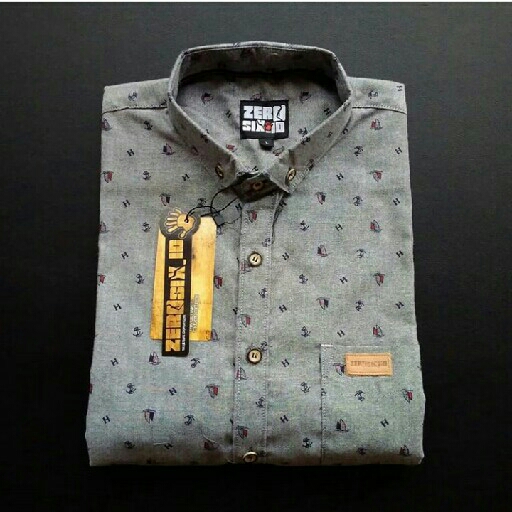 Kemeja motif Lengan Pendek 2