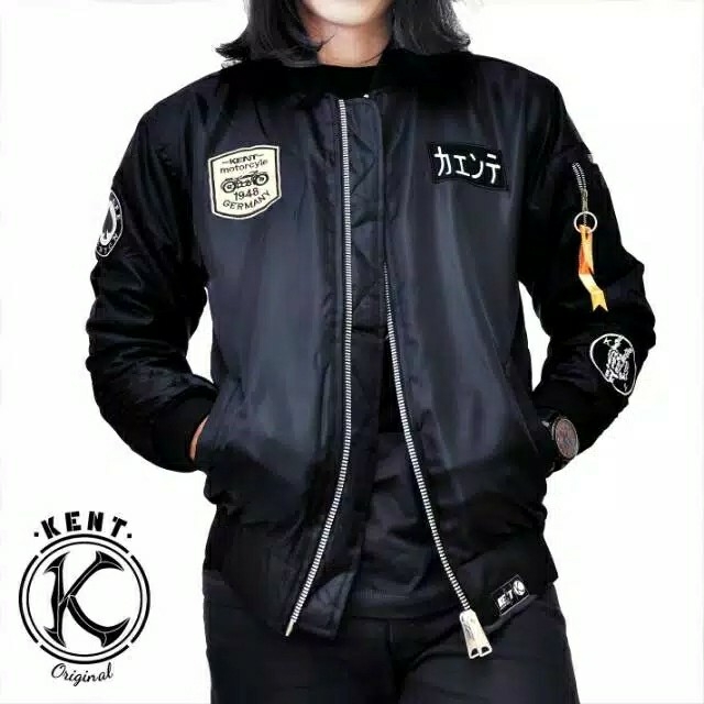 Kent Jaket Bomber Pilot KENT Rider Black 2