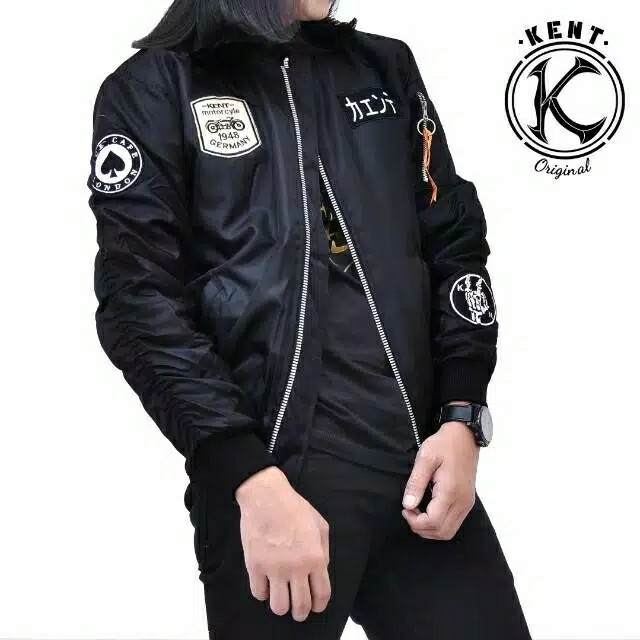 Kent Jaket Bomber Pilot KENT Rider Black 3