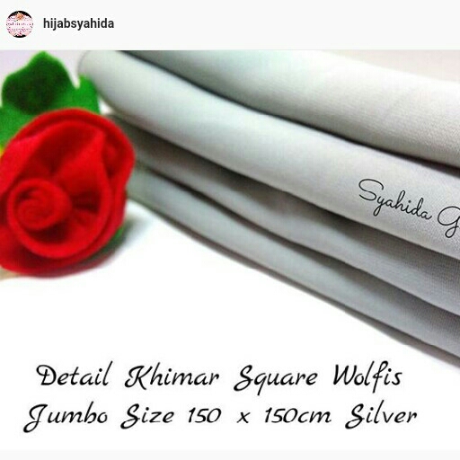 Khimar Wolfis Jumbo Maroon 3