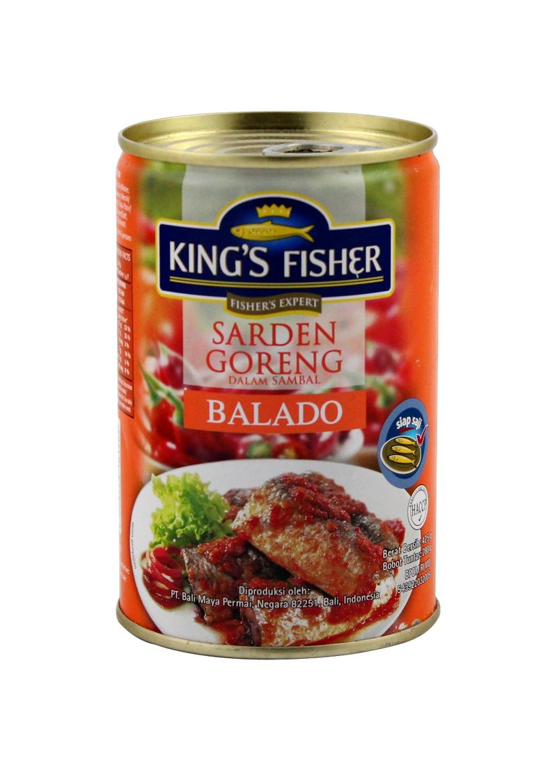 King's Fisher Sarden Goreng Balado 425G