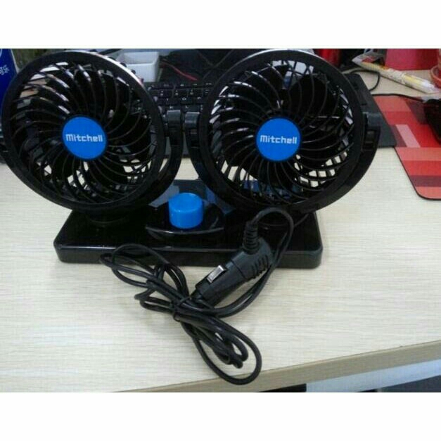 Kipas Mobil Dual Head 360 Degree OMCF20BKL D15 2