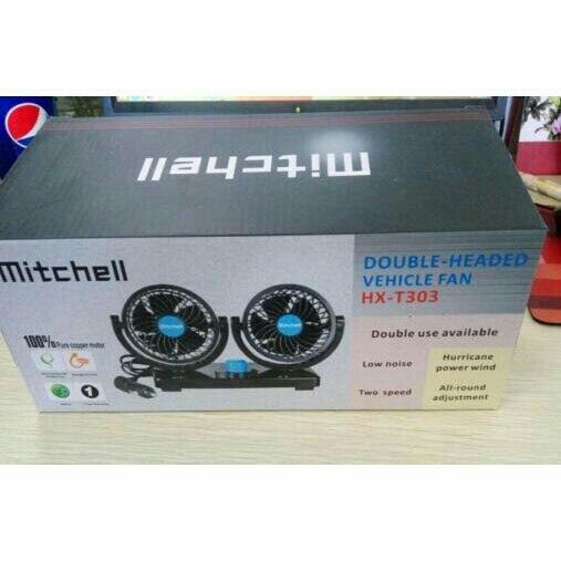 Kipas Mobil Dual Head 360 Degree OMCF20BKL D15 3