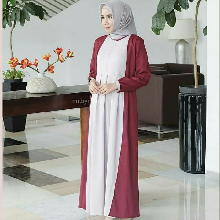 Kirana Maxi Baju Gamis Muslim Moscrepe 3