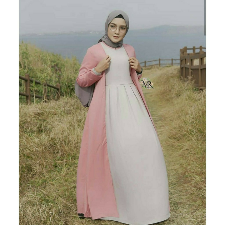 Kirana Maxi Baju Gamis Muslim Moscrepe 4