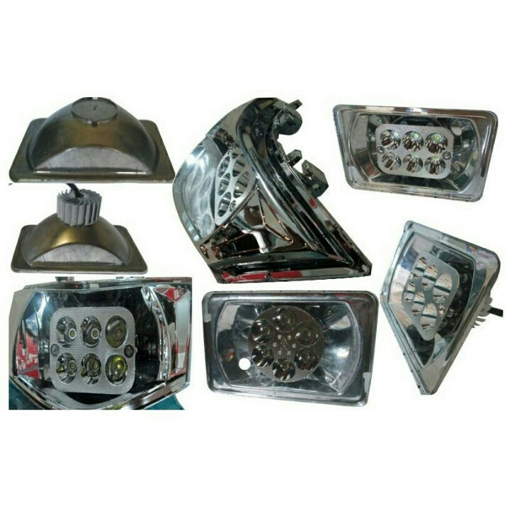 Lampu Motor Bentuk Kotak 6 LED 6W OMFL2ASVQ D 3