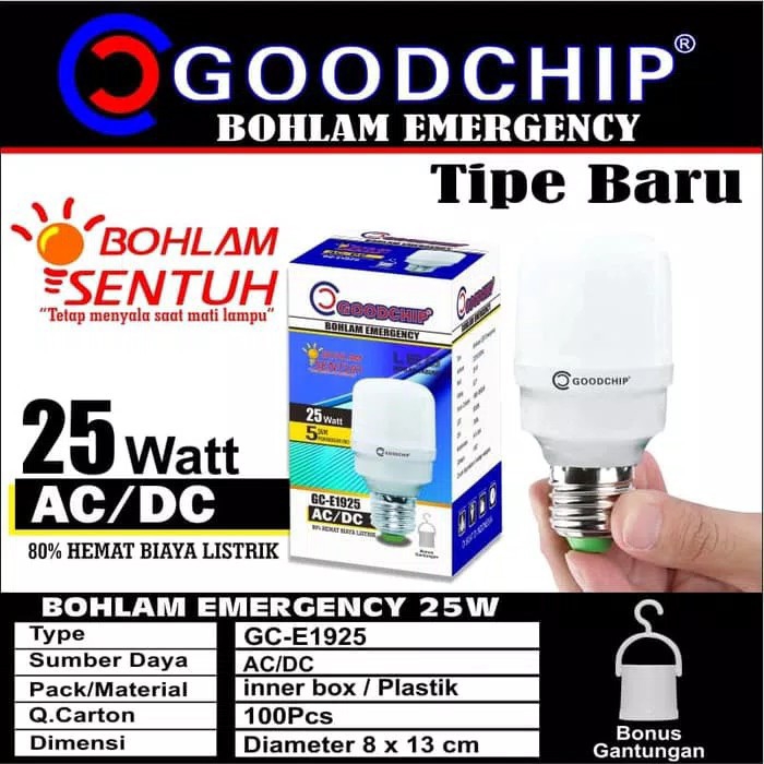 Lampu led emergency 25 wat 2