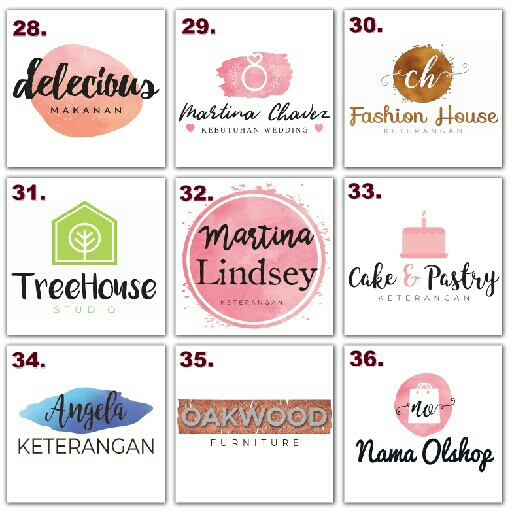 Logo Olshop - Watermark Simple Elegant 1-45 4