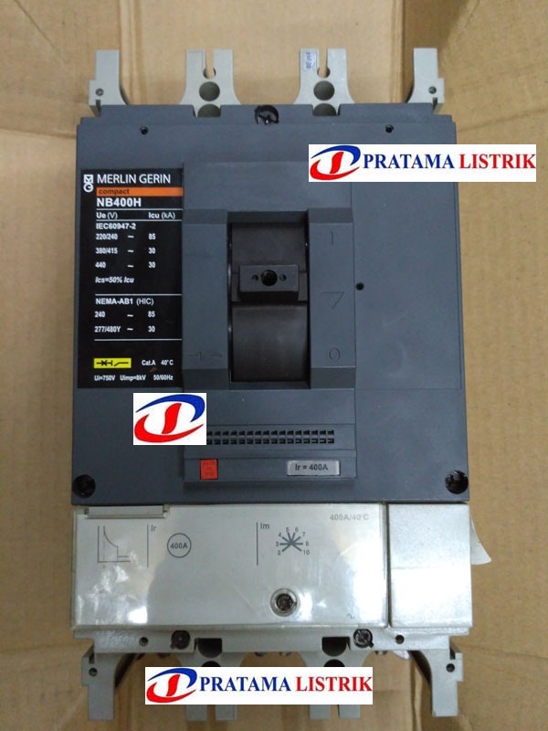 MCCB NB400H 400A 3P Manual Merk Merlin Gerin 2