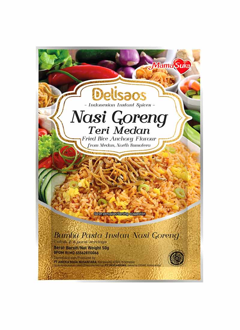 Mamasuka Delisaos Bumbu Nasi Goreng Teri Medan 50G