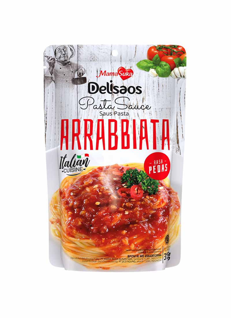 Mamasuka Delisaos Saus Pasta Arrabbiata 315G