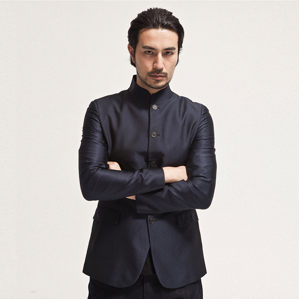 Mandarin Suit Black
