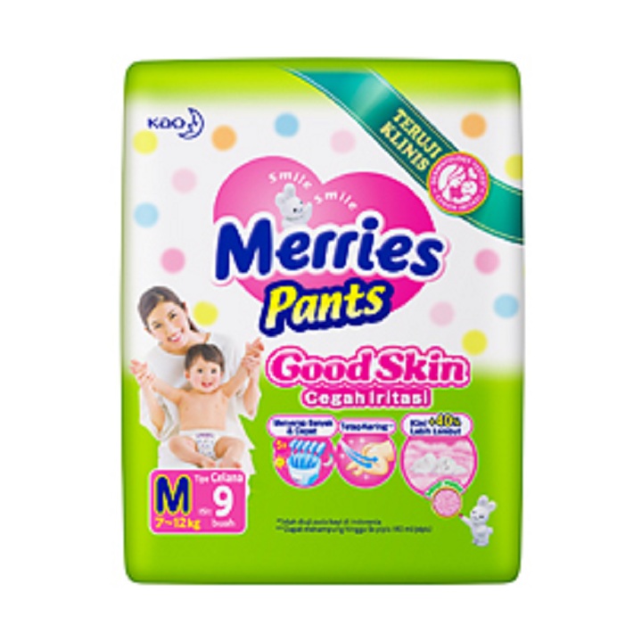 Merries Pants UK M 9 pcs 2