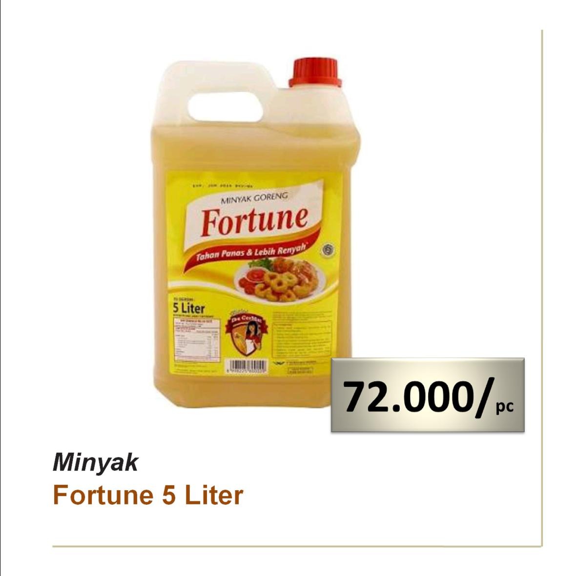 Minyak Fortune 5 Liter