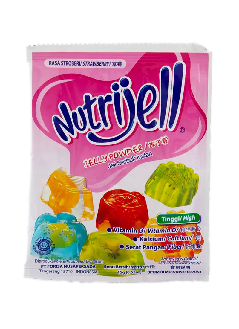 Nutrijell Konnyaku Jelly Powder Strawberry 15G Pck