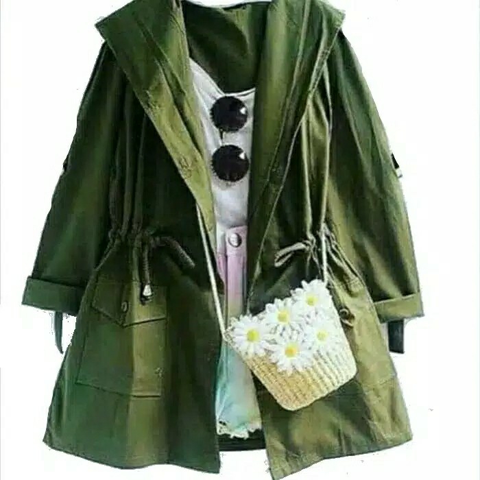 Outwear Wanita - Parka Jaket Hoodie 4