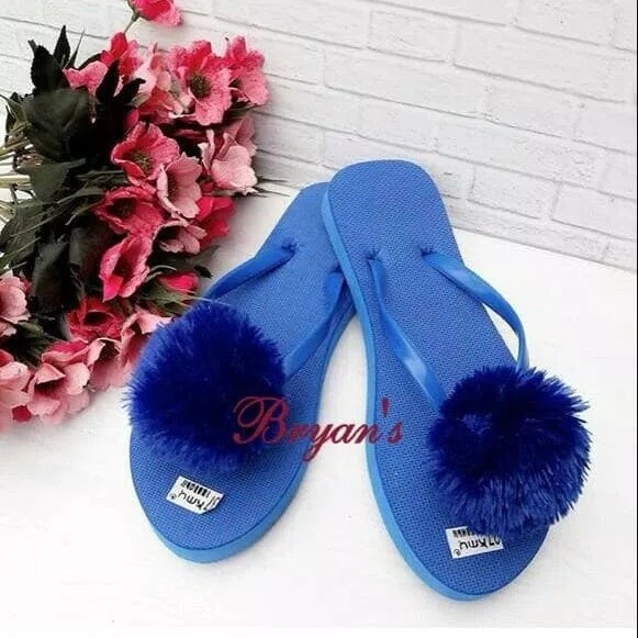 PROMO Sendal Jepit Pompom 3