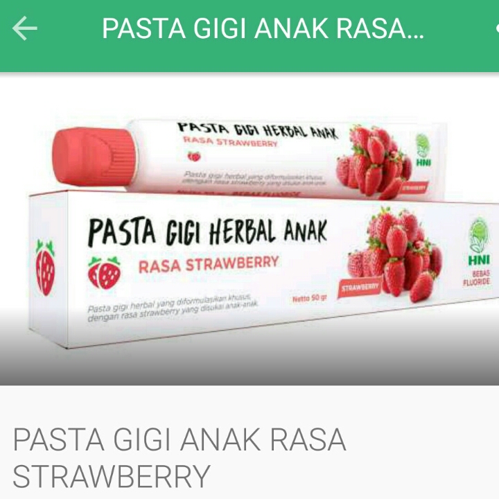 Pasta Gigi Anak Rasa Strawberry 2