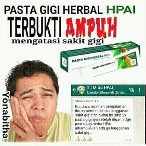 Pasta Gigi Herbal HPAI 2
