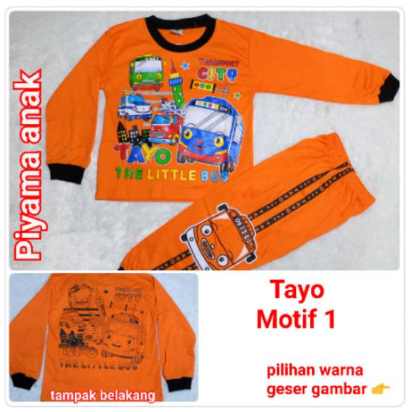 Piyama anak kaos anak cowo