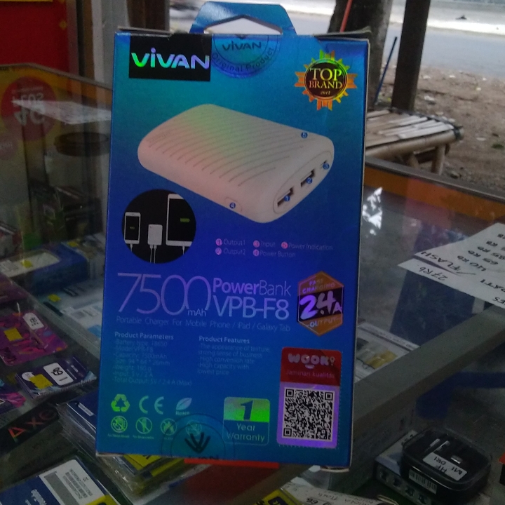 Powerbank Vivan 7500mah 2