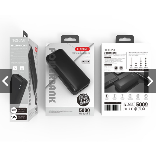 Powerbank Tekini F5 5000mAh 2
