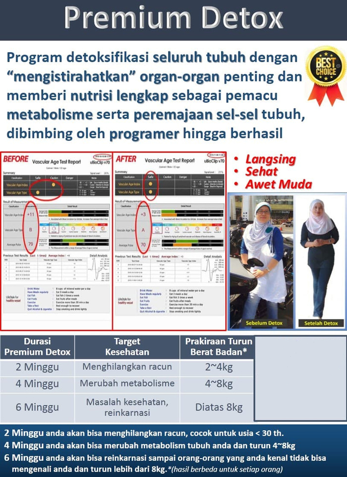 Program Premium Detox Synergy 2 Minggu Bonus Turun 2-4 Kg 2