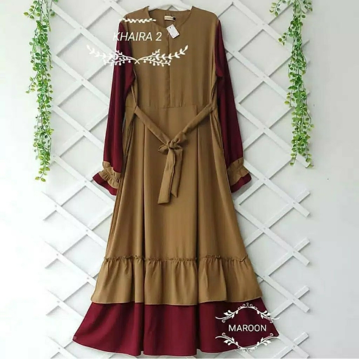 Promo Baju Gamis Modern - Dress Maxi Khaira 3