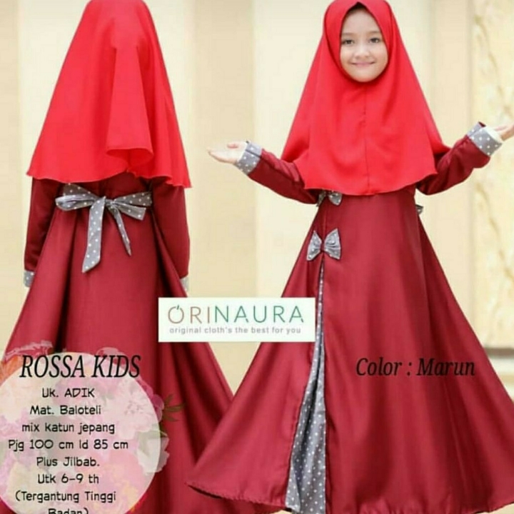 Rosa Kids Gamis Muslim Anak 7-9 Tahun 2