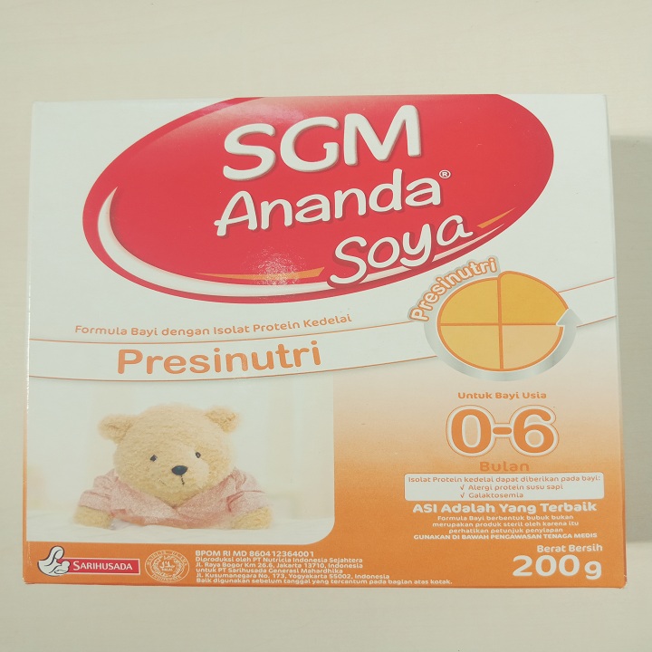 SGM ANANDA SOYA PRESINUTRI 0-6 BULAN 200gr 2