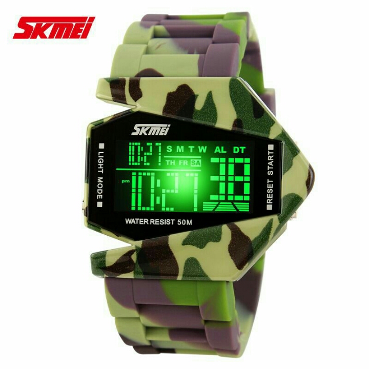 SKMEI Jam Tangan Airplane Pria - 0817BMN - Camouflage 2