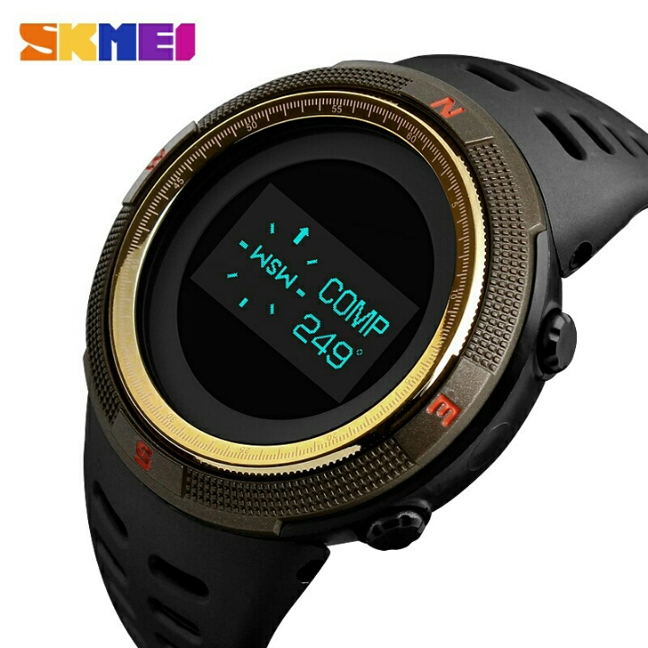 SKMEI Jam Tangan Dgtl Kompas Pedometer Kalori Termometer EMWSC2BKL D30 2